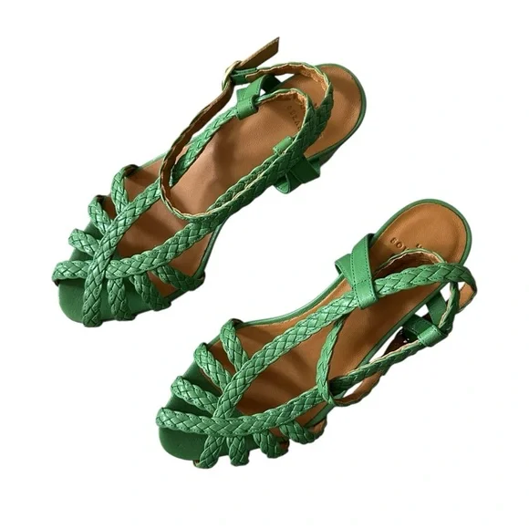 Sezane Natacha Sandals Bright Green - Picture 3 of 9